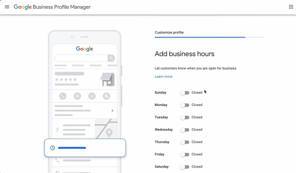 Setting business hours on google — best way to advertise a garage door business by showing availability
